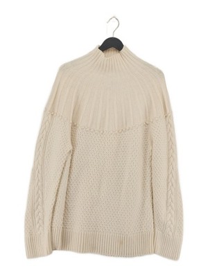 Arket Jumper Midi Dress M in Cream | eBay