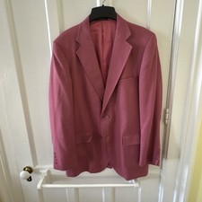 Vintage Adams Row Men's Pink/blush red 44R Twill Blazer/sports coat, made in USA