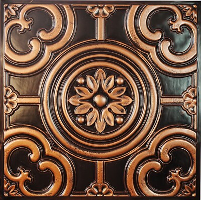 Faux Painting Fancy Tiles Decorative PL50 Traditional copper 10pcs PAINTSDECOR