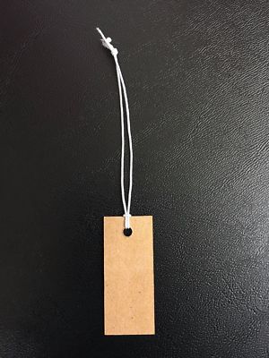 Elastic String Price Tags, Stretchy Strings Jewelry Price Label 100 Pieces