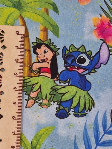 Disney Fabric Lilo & Stitch 100% Cotton Multiple Sizes Stitch & Angel clearance - Picture 83 of 93