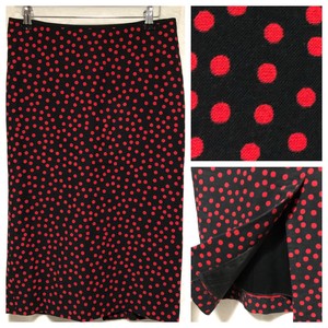 black and red polka dot skirt