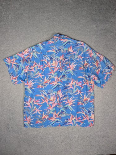 Vintage Pataloha Shirt Mens Large Floral Short Sleeve Button Up Bright Summer - Picture 4 of 14