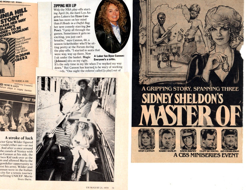 actress Dyan Cannon   25+ separate, original clippings pages lot