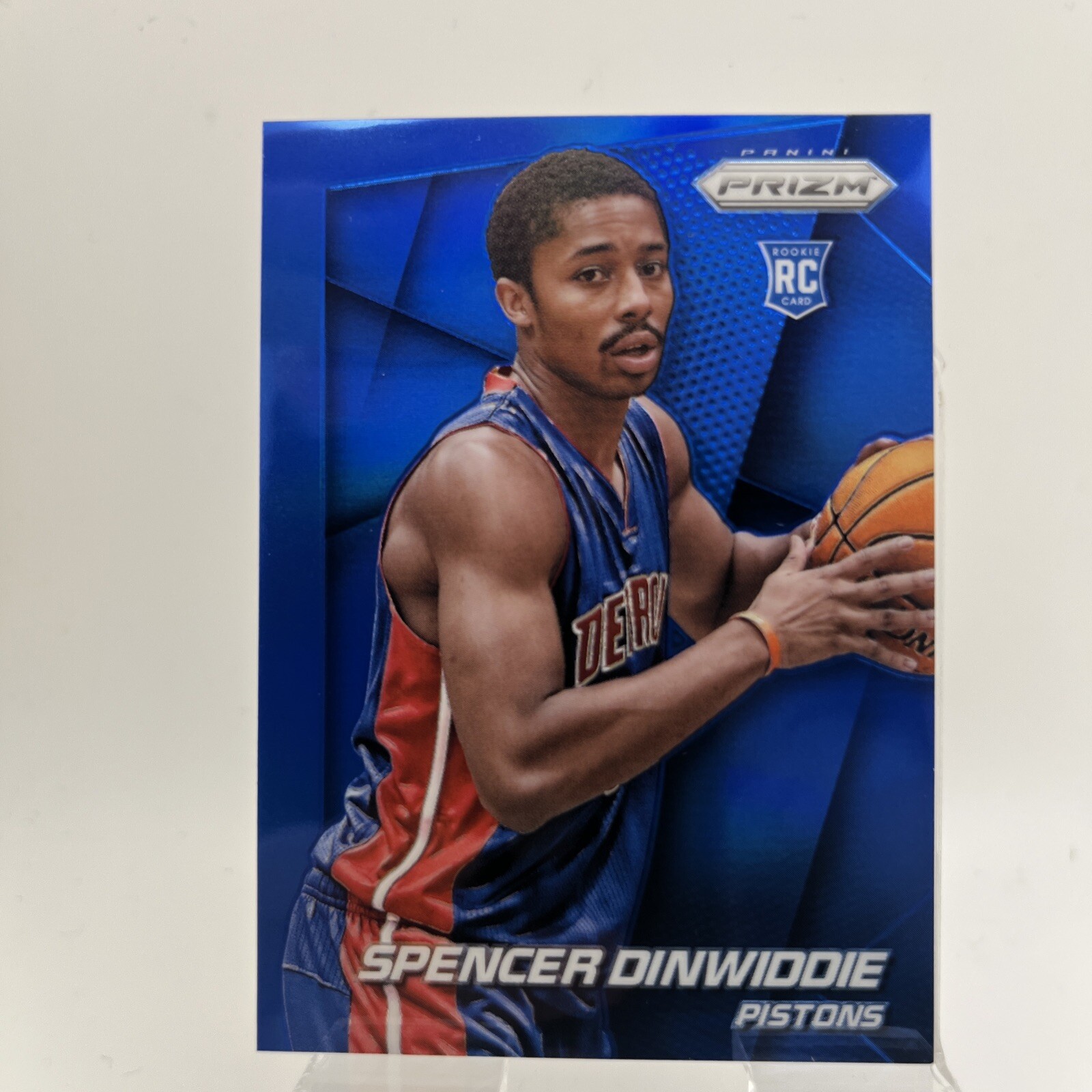 2014-15 Panini Prizm - Blue Prizm #281 Spencer Dinwiddie /99 (RC)