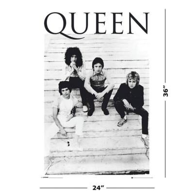 Queen - B&W Music Poster (Brazil 1981 - The Guys) (Size: 24