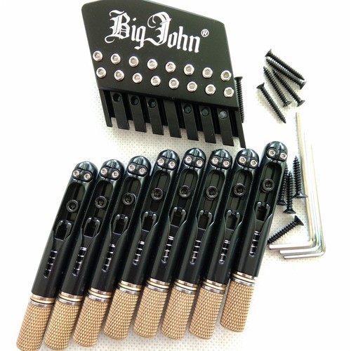 Fan Fretted 8 Strings Headless Electric Guitar Bridge with Nut BJ-541 - Picture 3 of 10