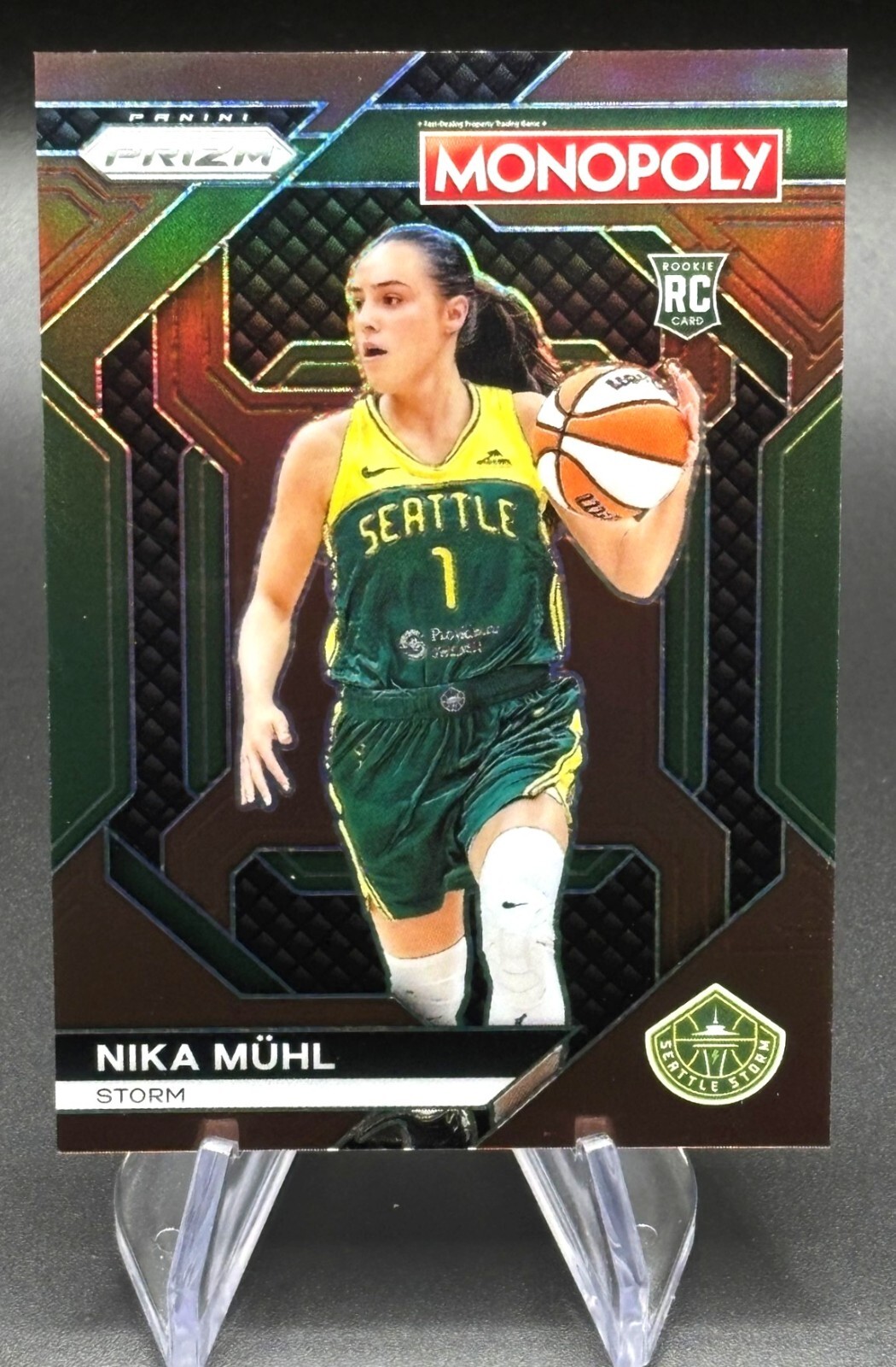 2024 Panini Prizm Monopoly WNBA Nika Muhl Rookie RC Brown Prizm 145/249 #WNBA26