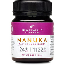 New Zealand Honey Co. Raw Manuka Honey UMF 24 MGO 1122 / 4.4Oz 125G