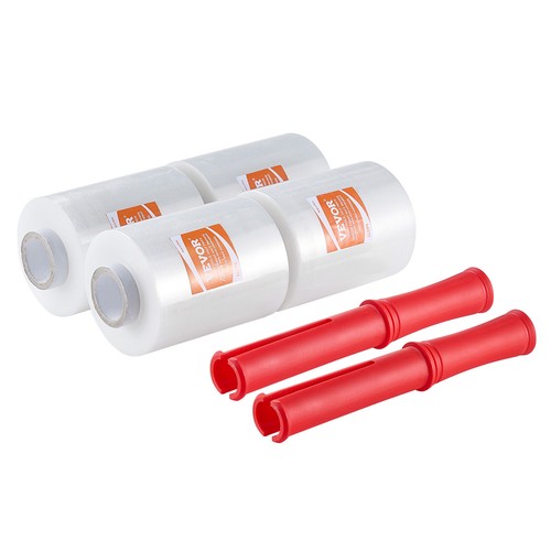 VEVOR Strong Clear Pallet Stretch Shrink Wrap Pack Cling Film 127mmx305m 4 Rolls - Picture 11 of 12