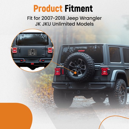Spare Tire Carrier Steel for Jeep Wrangler JK JKU Unlimited Adjustable 2007-2018 - Picture 3 of 12