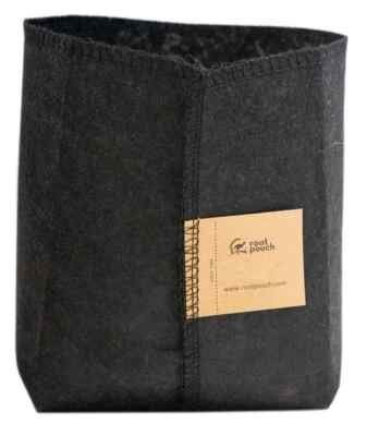 Growbag Root Pouch dünnsten schwarzen Stoff Topf 10x13cm 1L schwarz für Growbox