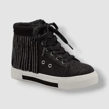 $50 I.N.C. International Concepts Girls' Black Charlie High Top Sneaker Shoes 13
