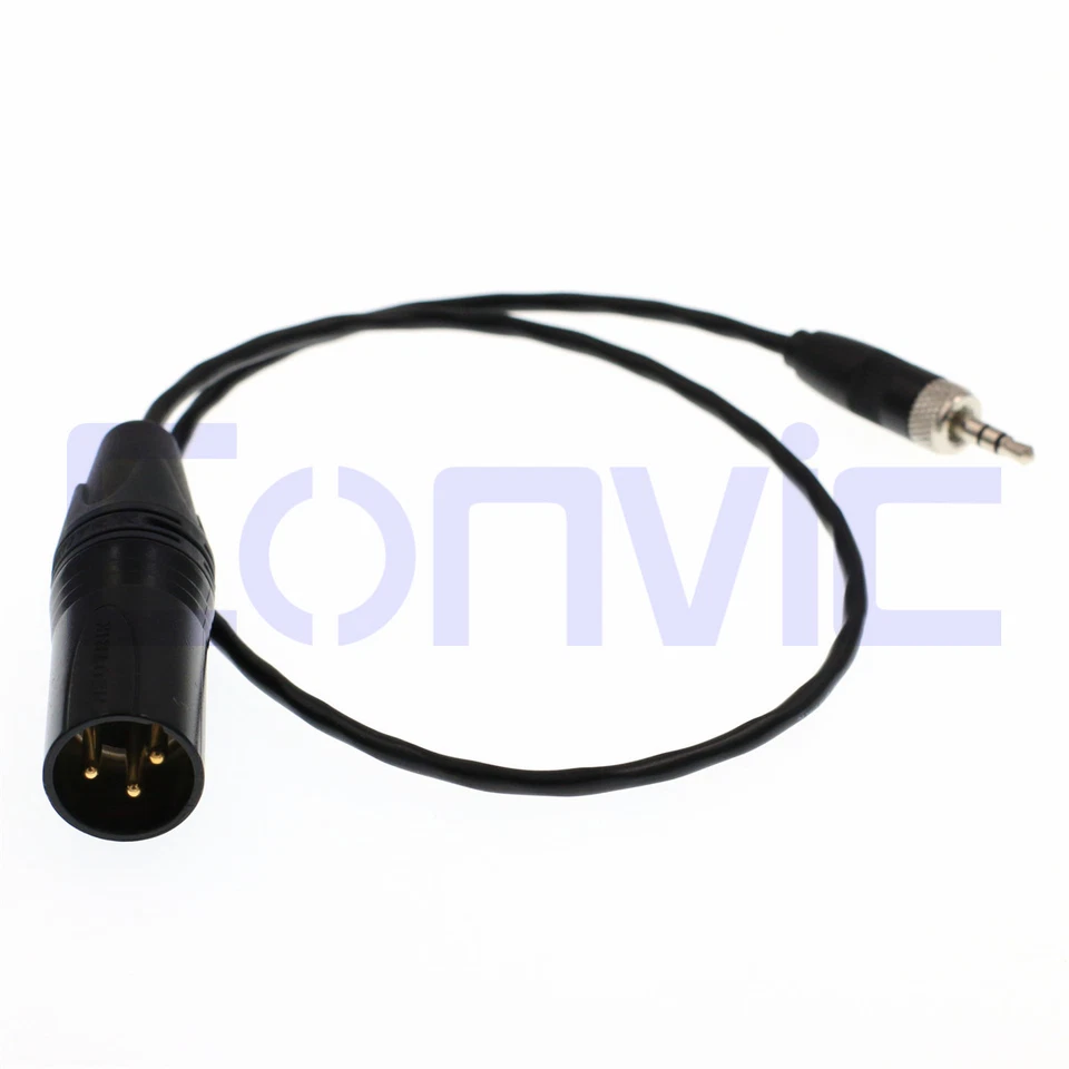 Locking 3.5mm XLR 3Pin Audio Cable for SONY D11 D21 Wireless Receiver FX9 Camera - Image 3 of 4
