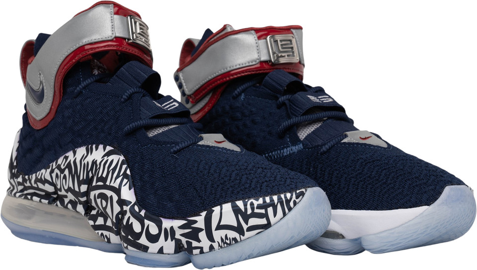 Nike LeBron 17 LeBron 4 Cold Blue Graffiti for Sale