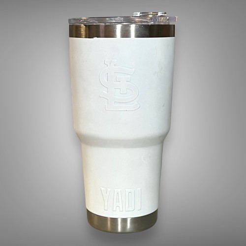St Louis Cardinals YADIER MOLINA Stainless Tumbler WHITE Busch Stadium 6-25-21 - Picture 17 of 20