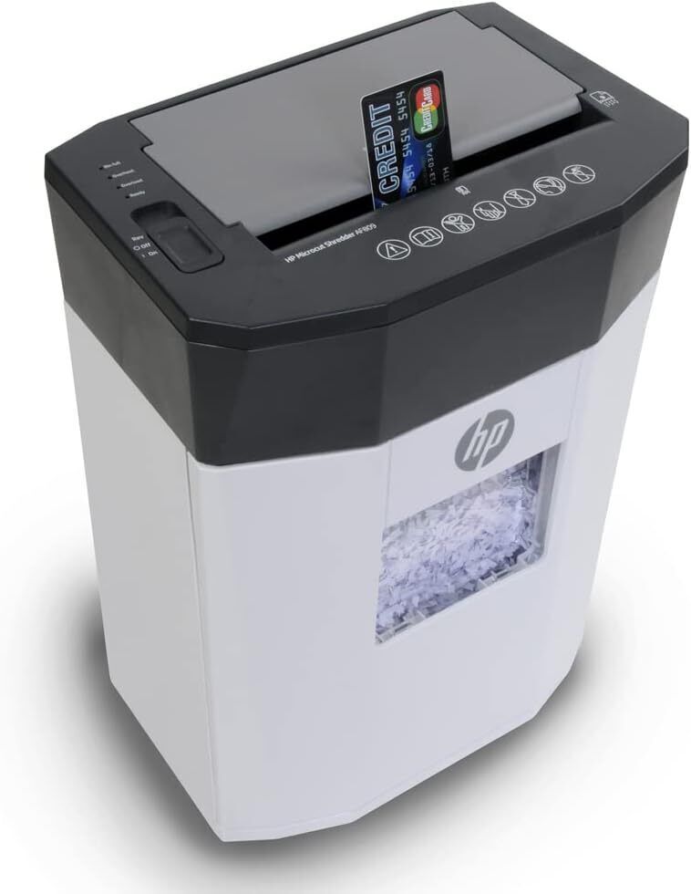 HP Paper Shredder Micro Cut, 80-Sheet Auto Feed, 3.8 G Basket