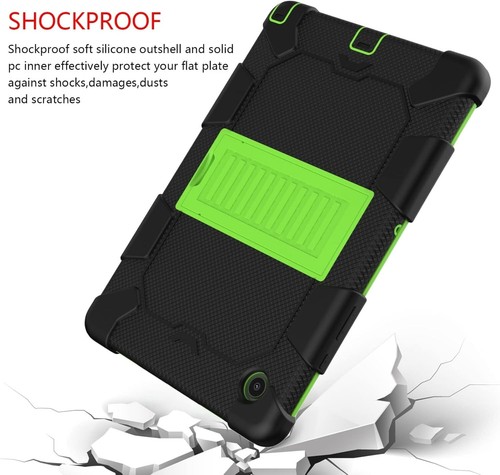 Samsung Galaxy Tab A8 10.5 2021 2022 Tablet Shockproof Heavy Duty Case Black - Picture 3 of 5