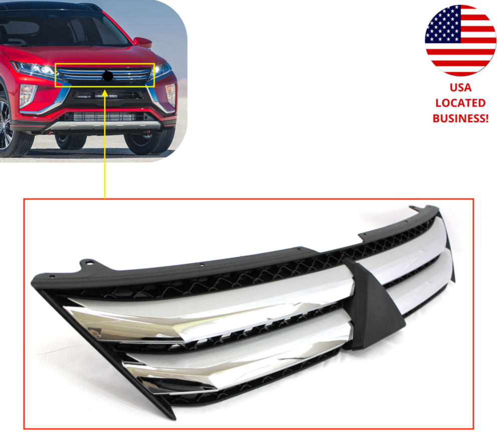 2018-2020 Eclipse Cross Front Bumper Grille Chrome Insert  