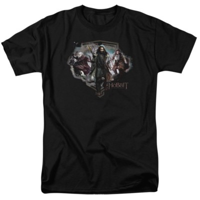 The Hobbit Three Dwarves ''Black'' Color T-Shirt Sizes S-3X NEW