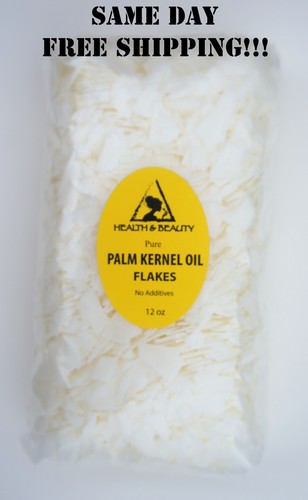 PALM KERNEL OIL FLAKES ORGANIC by H&B Oils Center FOR SOAPS COSMETICS 12 OZ - Picture 7 of 12