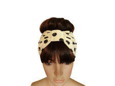 Polka Dot Bow Headband. Hairband. Head Wrap. Hair Wrap. Hair Covering.