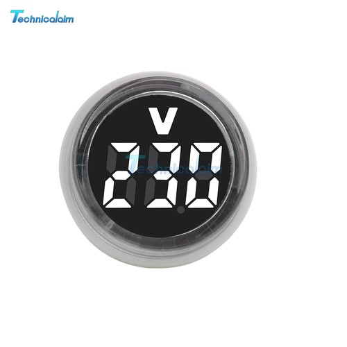 AC 220V 30mm EU Plug LED Digital AC Voltmeter Indicator Voltage Meter 50~500V - Picture 13 of 34