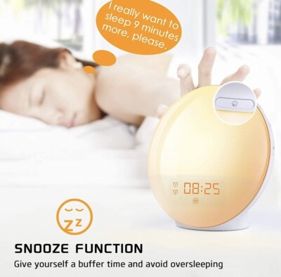 Sonnenaufgang Wecker Wake Up Lights FM Radio Telefon Ladeanschluss