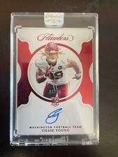Chase Young Flawless RC auto /15 Washington Redskins 