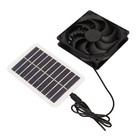 Solar Power Panel Exhaust Fan 15W Energy Saving Odor Removal Portable Solar New