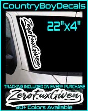 Zerofuxgiven 22 Vinyl Decal Sticker Diesel Truck Jdm Car Turbo Boost Zero Given