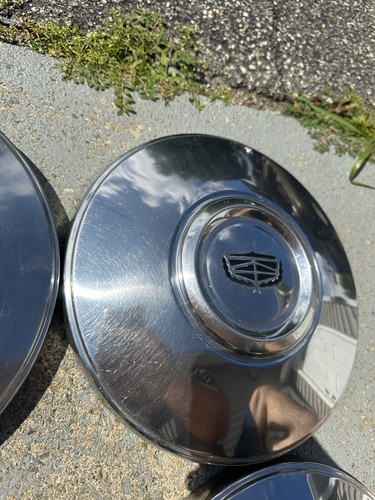 4 72-79 Ford Torino Ltd Crown Vic Stainless Steel Dog Dish Hubcaps Police - Picture 7 of 15