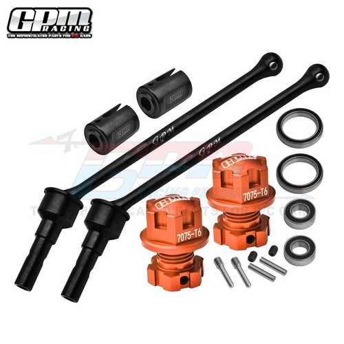GPM Steel F/R Extend CVD Shaft With 7075 Alu Wheel Lock & Hex Claw For Maxx 2.0 - Picture 4 of 12