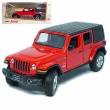 1/32 Jeep Wrangler Sahara ORV Modelo Coche Diecast Juguete Vehículo Regalo Colección Rojo