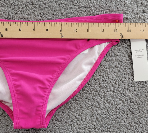 Calvin Klein Solid Swimwear Bikini Panty Girls' XL (16) Pink Pull On Style - Picture 7 of 16