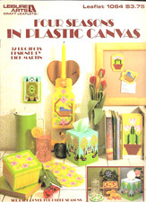 1986 Four Seasons In Plastic Canvas Patterns 1064 Leisure Arts Vintage