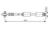 2X Bremsschlauch Vorne Links Rechts Bosch 1 987 476 172 FüR Audi VW
