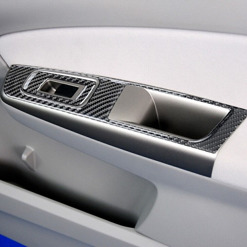 7Pcs For Subaru Forester 2009-2013 Carbon Fiber Interior Door Control Cover Trim - Picture 11 of 17