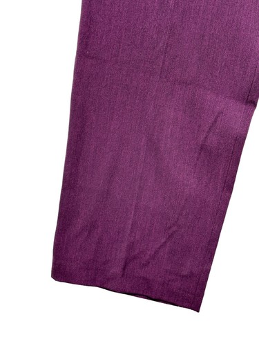 POPPY pantaloni donna fondo corto NUOVI taglia UK XL 18 viola uva EU46 PREZZO AL PUBBLICO £45* - Foto 4 di 7
