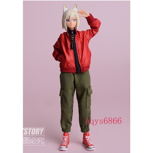 Chaqueta abrigo ropa para piloto de vuelo 1/12 mujer para figura de acción Figma de 6"" TBL SHF - Imagen 14 de 21
