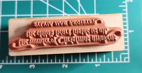 Vintage PSX Stempel - Wunder Weihnachten Zitat Sylvia Mae Worte Satz EUC B2 - Bild 3 von 6