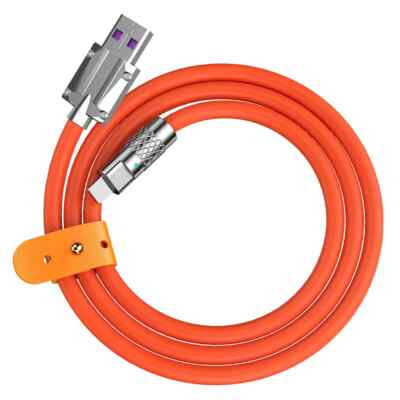 120W Super Fast Charging/Data Cable USB Type-C Zinc Alloy Silicone Gel 40 inches