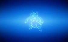 Pokemon pokmon blue background video games Pad Gaming Mat Desk