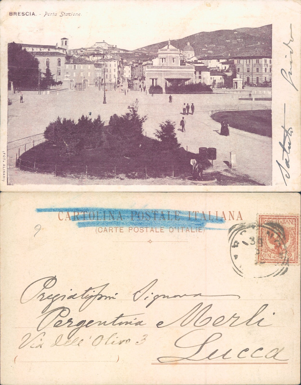 BRESCIA  PRIMI 900  PORTA STAZIONE ANIMATA -64925