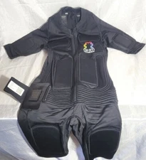 OHM Fitness emPower Women's Wireless EMS Suit w/ 20 Electro Pads - Black - XS
