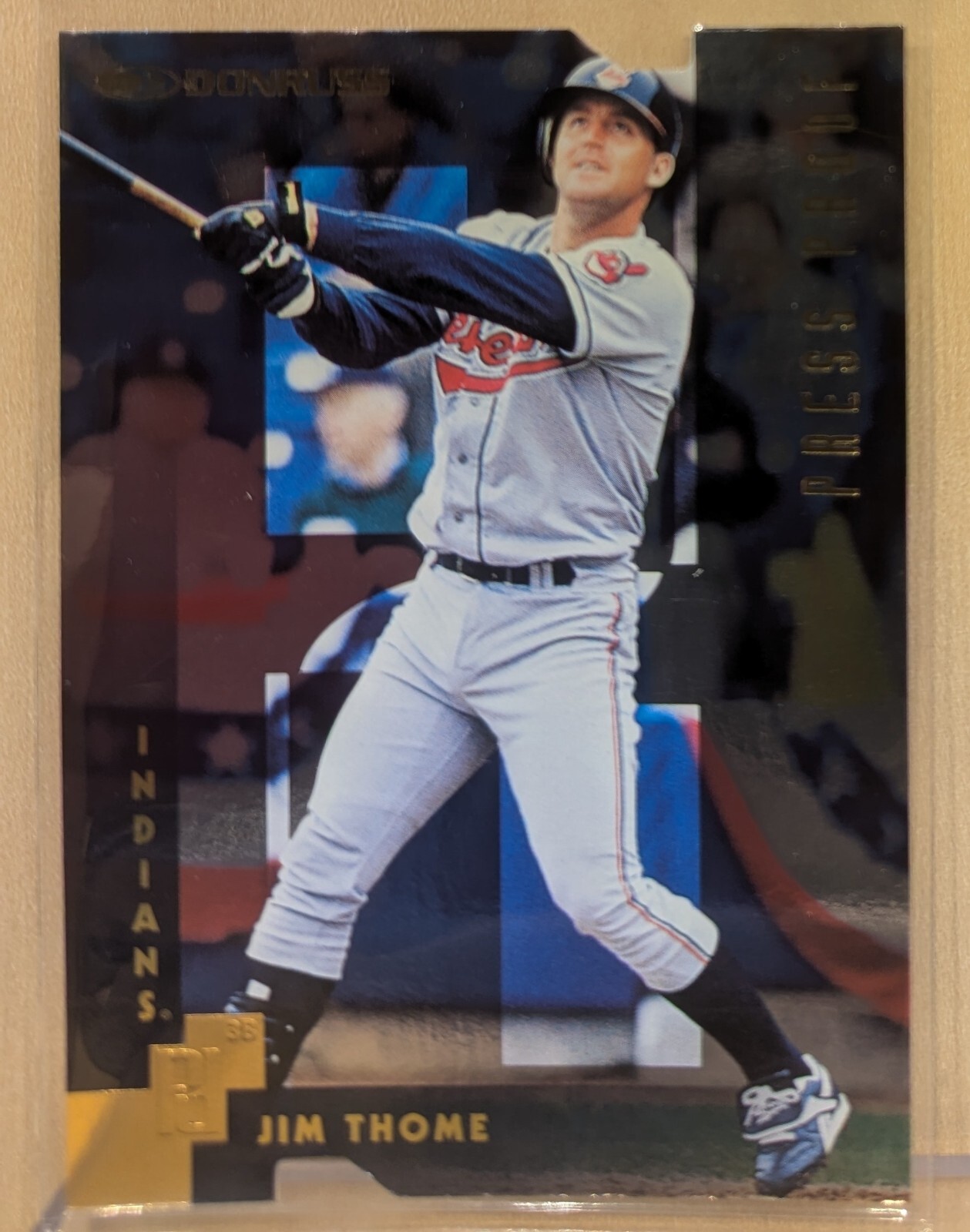 1997 Donruss GOLD PRESS PROOF #105 Jim Thome Indians HOF RARE PARALLEL /500