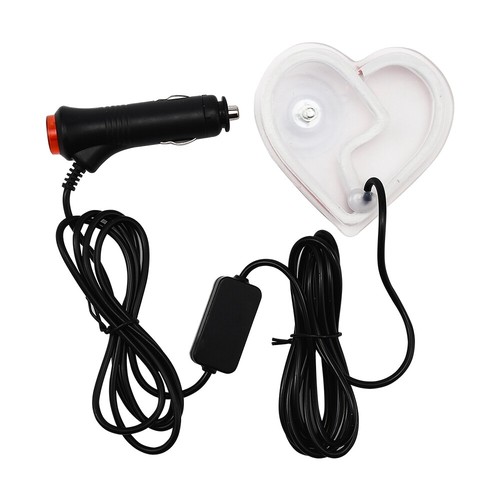 Red Broken Love Heart Shape Car Ambient Light Car Window Led Flashing Light - Picture 9 of 9
