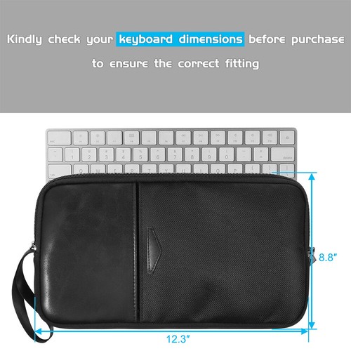 Keyboard Storage Bag Carrying Case Zipper Dustproof Protective For Apple Magic - Picture 5 of 7