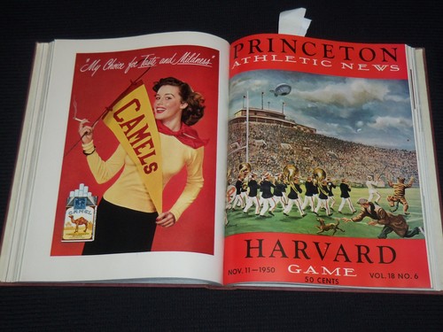 1950-1951 HARVARD A. A. NEWS BOUND VOLUME - 8 FOOTBALL PROGRAMS - KD 6359C - Picture 12 of 13