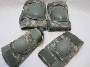 ARMY ISSUE KNEE & ELBOW PAD SET THICK HEAVY DUTY PADS (MEDIUM) ACU DIGITAL UCP